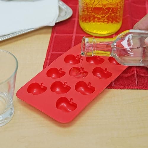 Apple Ice Cube Tray - Fairly Odd Novelties - Fun Fruit Shaped Food Molding Gift thumbnail 2