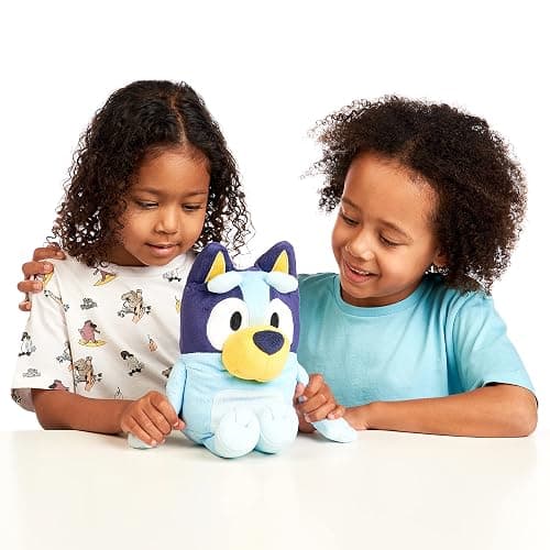 Bluey Talking Plush Toy, 13” Bluey Toys Plush Stuffed Animal, Singing Dog Toys for Kids with 9 Different Phrases, Musical Talk Back Toy Gift for Kids - Bluey thumbnail 2