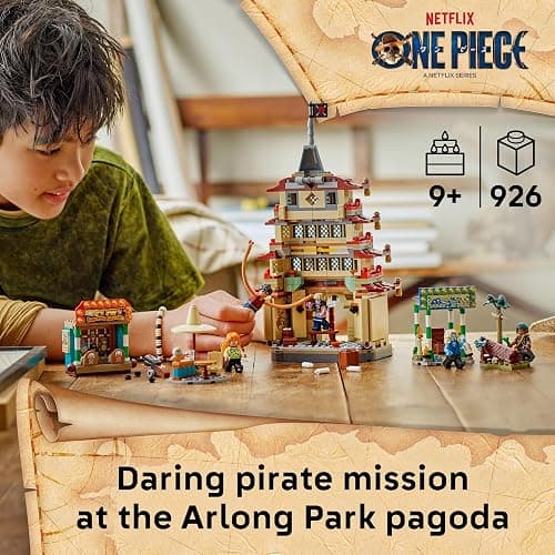 LEGO ONE PIECE Battle at Arlong Park Building Blocks - Pretend Play Building Toy for Boys & Girls, Ages 9+ - 5 Straw Hat Pirates Toy Figures & Playset for Anime Fans - Gift Idea for Birthdays - 75638 thumbnail 2