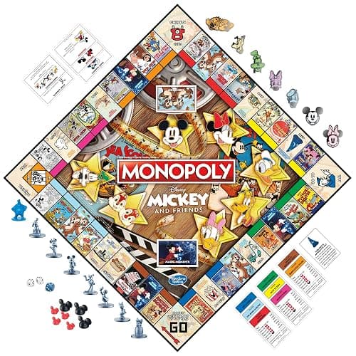 Hasbro Gaming Monopoly: Disney Mickey and Friends Edition Board Game, Ages 8+ thumbnail 2