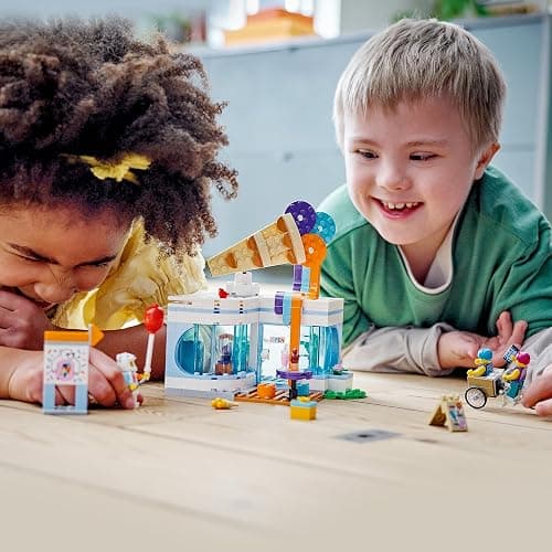 LEGO City Ice-Cream Shop 60363 Building Toy Set, Includes a Cargo Bike, 3 Minifigures and Lots of Fun Features and Accessories for Imaginative Role Play, Great Birthday Gift Idea for Kids thumbnail 2