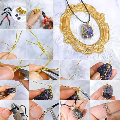 Tarnish Resistant Copper Wires 24 Gauge/0.5mm, 203 Feet, Gold | Jewelry Craft Wires Beading Wire for Jewelry Making, Wire Wrapping and Crafting thumbnail 5