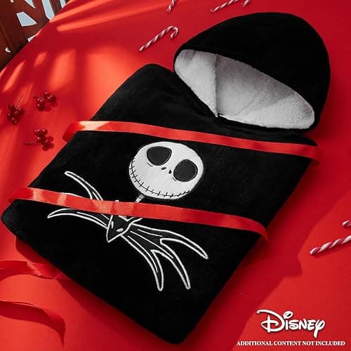 Disney Felpe con Cappuccio da Donna Felpa Coperta Oversize in Pile Felpa Invernale Donna Ragazza Stitch Jack Skellington thumbnail 2