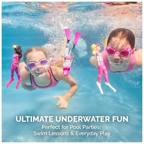SwimWays Barbie Dive Characters 3-Pack, Swimming Pool Accessories & Kids Pool Toys, Pool Party Supplies & Water Toys for Kids Aged 5 & Up thumbnail 6