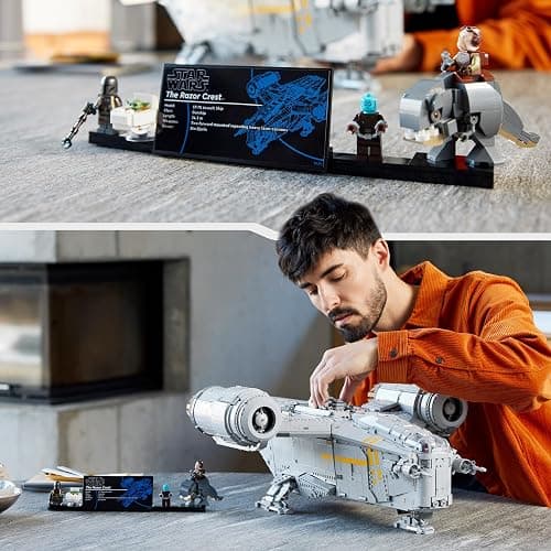 LEGO Star Wars The Razor Crest UCS Set, Ultimate Collectors Series Starship Model Kit for Adults, Large Iconic The Mandalorian Memorabilia Collectable, 75331 thumbnail 7