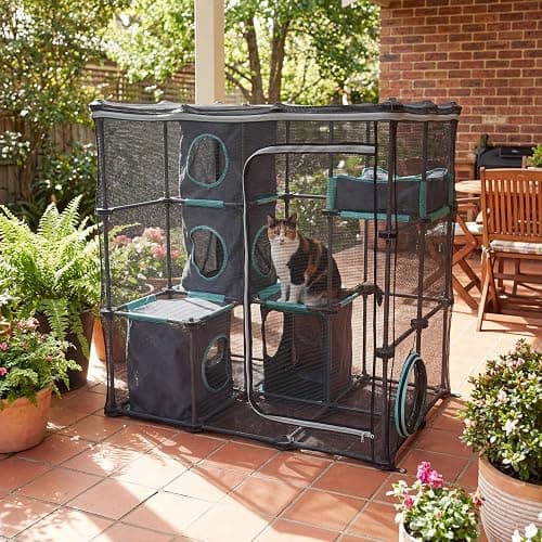 Kitty City Outdoor Catio Furniture and Play Kits for Cats, Outdoor Mega Kit thumbnail 2