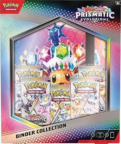 Pokémon TCG: Scarlet & Violet—Prismatic Evolutions Binder Collection (Binder with 378 Pockets & 5 Booster Packs) - Image 1
