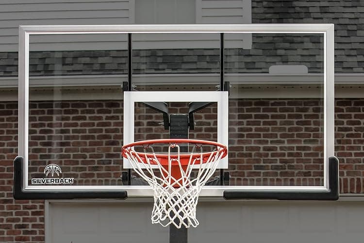 Silverback In-Ground Basketball Hoops, Adjustable Height Tempered Glass Backboard and Pro-Style Flex Rim. - Multiple Styles Available thumbnail 13