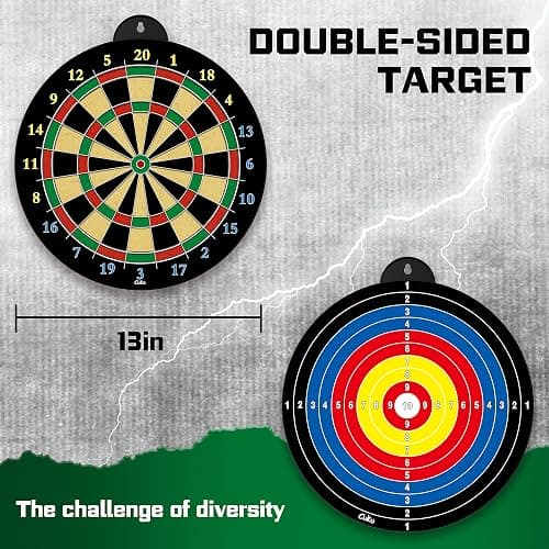 Magnetic Dart Board - 12pcs Magnetic Darts - Excellent Indoor Game and Party Games - Gifts for 5 6 7 8 9 10 11 12 Year Old Boy Kids thumbnail 3