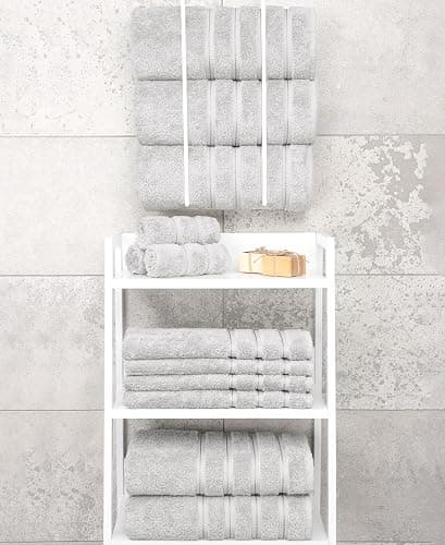 American Soft Linen 100% Cotton Luxury Turkish Towels, 4 PC Bath Towel Set | Soft Absorbent Quick Dry OEKO Tex Standard 100 Certificated Durable Machine Washable Premium Hotel Quality thumbnail 7