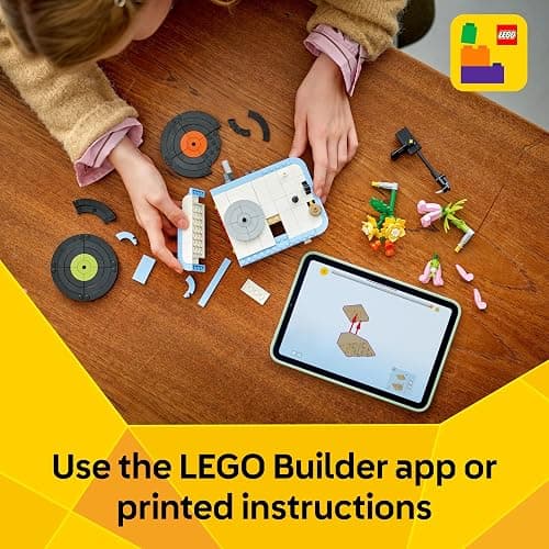 LEGO Creator 3in1 Record Player with Flowers Building Toy - Rebuilds Into a Radio Model or Microphone - Music Toys for 8+ Year Old Girls & Boys - Creative Gift Idea - 31172 thumbnail 9