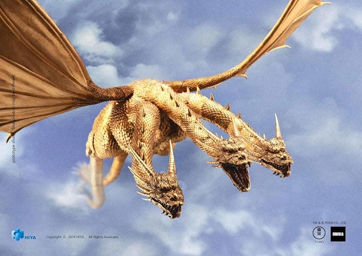 Godzilla vs. King Ghidorah - King Ghidorah Exquisite Basic Series Previews Exclusive Action Figure thumbnail 6