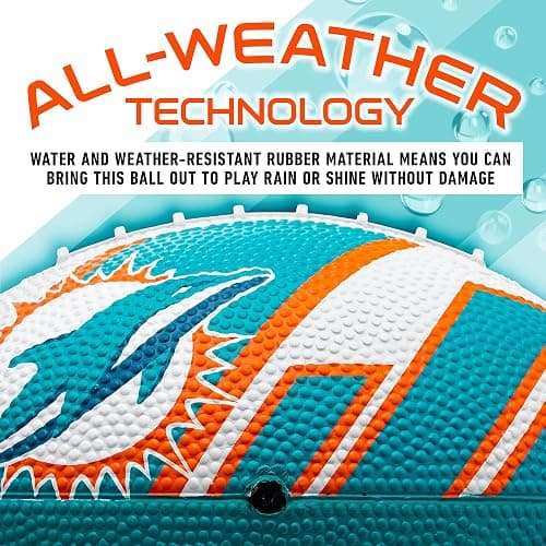 Franklin Sports NFL Team Footballs - Rubber Youth Mini Balls for All Teams - Kids 8.5" Football + Air Pump Sets - Official NFL Licensed thumbnail 4
