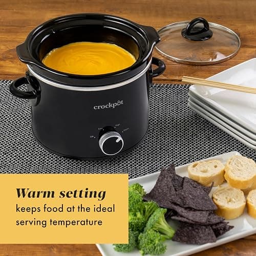 Crockpot 2-Quart Classic Slow Cooker Small Slow Cooker Black thumbnail 4