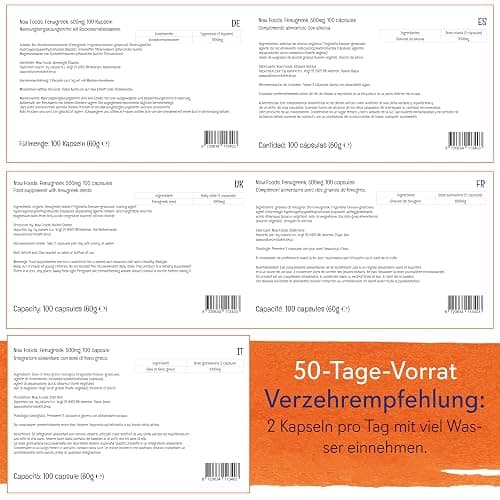 Now Foods, Organic Fenugreek (Bio Bockshornklee) 500mg, Hochdosiert, 100 vegane Kapseln, Laborgeprüft, Glutenfrei, Sojafrei, Vegetarisch, ohne Gentechnik thumbnail 5