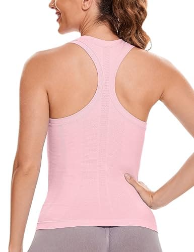 MathCat Workout Tank Tops for Women Sleeveless Gym Tops Seamless Racerback Athletic Yoga Shirts thumbnail 2