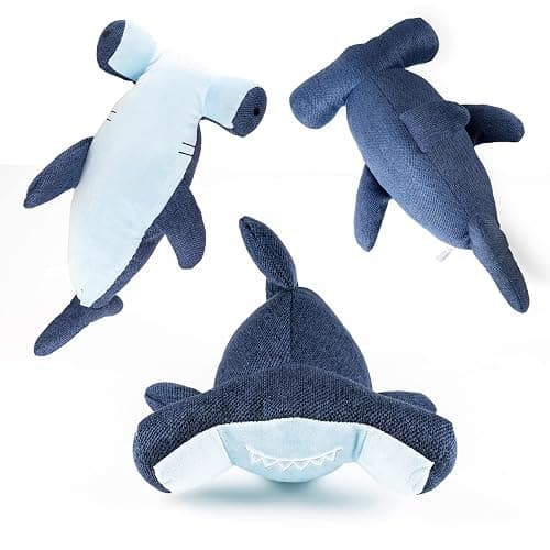 Weighted Hammerhead Shark Stuffed Animal – 3 lb, Soft and Fluffy Plush – 16 inch Cozy and Snuggly for Kids and Adults (Blue) thumbnail 4