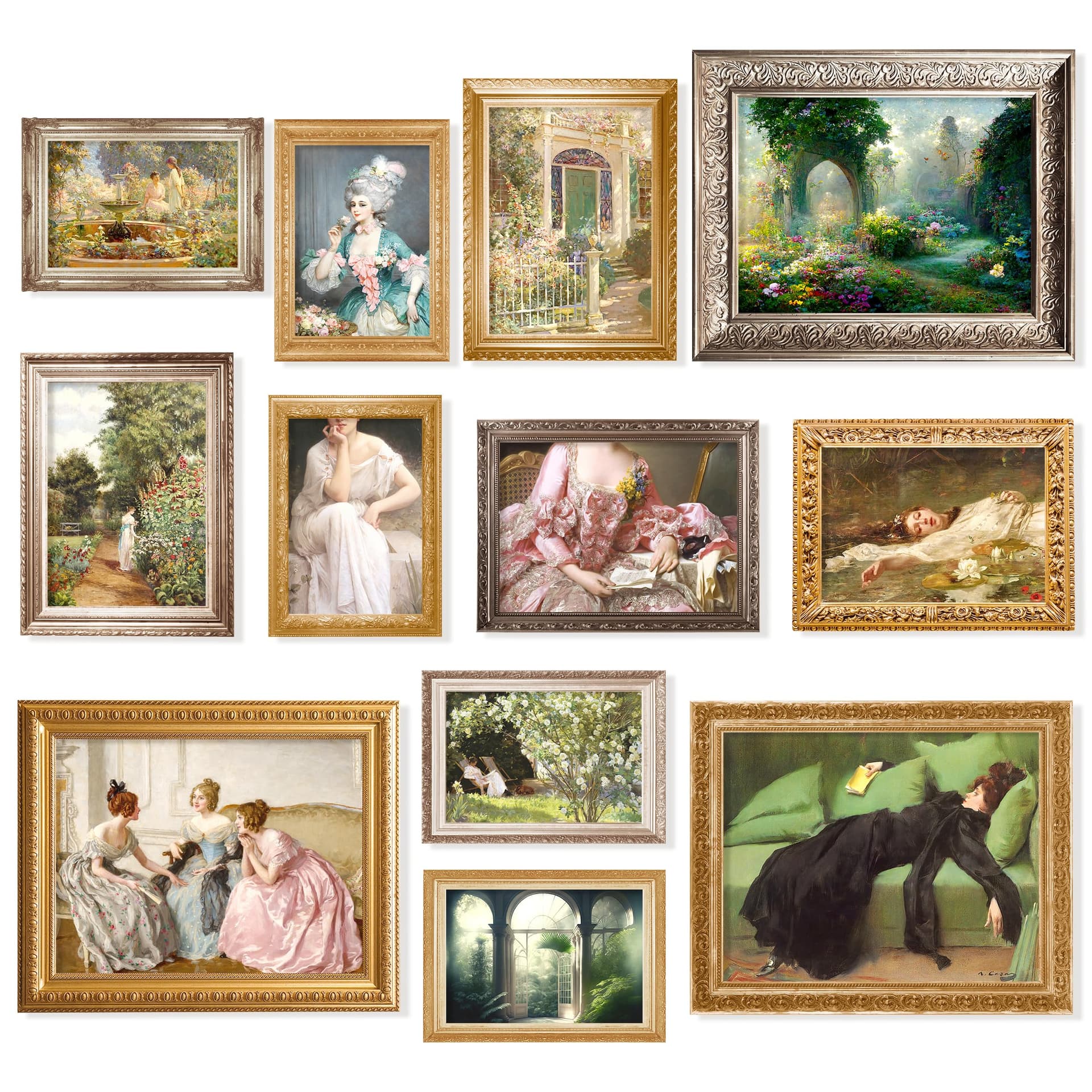 97 Decor Gothic Victorian Decor for Home - Antique Victorian Wall Decor, Victorian Pictures for Wall Vintage Women Portrait Poster Moody Maximalist Bedroom Decorations (8x10cm - Image 1