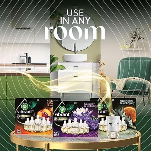 Air Wick Plug In Scented Oil Refills, Sweet Vanilla + Shea Butter, Air Fresheners for Home Long Lasting, Room Fresheners,Air Freshener Plug In, Vanilla Essential Oils, House Essentials, 5 ct - Sweet Vanilla & Shea Butter - 3.35 Fl Oz (Pack of 1) thumbnail 5