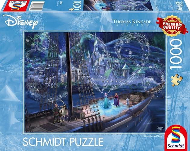 Schmidt 58052 - Puzzle Disney Frozen, Love and Magic, Thomas Kinkade, 1000 pezzi thumbnail 5