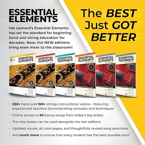 Essential Elements for Band – Bb Clarinet Book 1 with EEi | Beginner Clarinet Sheet Music and Online Resources | Hal Leonard Instructional Songbook for Students and Teachers - Paperback thumbnail 3