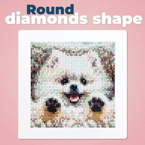 LuwoArte 6 Pack Diamond Painting Kits for Adults – Cute Dogs-Themed Diamond Art Kits – DIY Full Drill Paint Gem Art for Adults – Brilliant 5D Diamond Painting Kit – Relaxing Craft for Home Wall Décor thumbnail 7