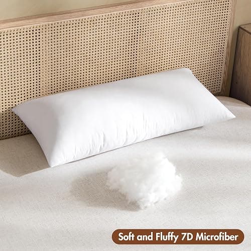 MIULEE 14x36 Inch Throw Pillow Insert Premium Throw Pillow Virgin Microfiber Stuffer Rectangle Pillow for Sofa Bed Couch thumbnail 3