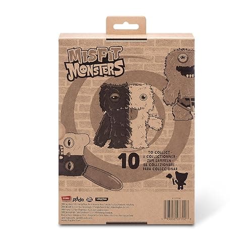 Fuggler Misfit Monsters 23 cm Series 1 by Zuru, Funny Ugly Monster Plush Toy (Count Underoo Mcgoo & Grin - Green & Lilac Long & Curly Pile) thumbnail 7