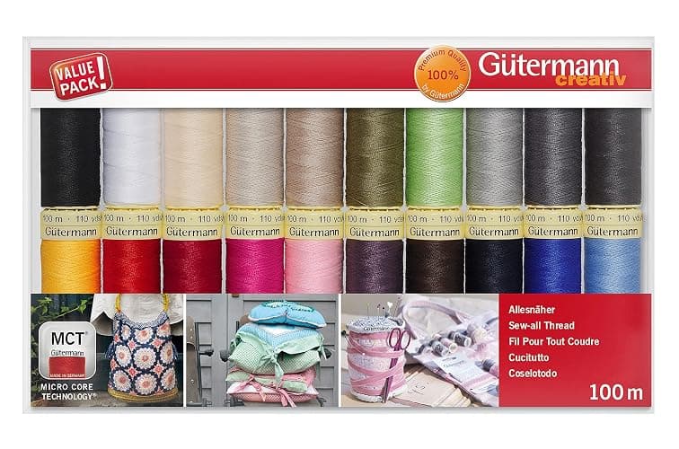 Gutermann Thread Set: Sew-All: 100m: Pack of 20, Assorted thumbnail 2