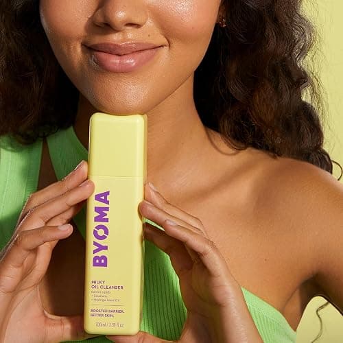 BYOMA Milky Oil Cleanser - Hydrating Facial Cleanser for Skin Barrier Repair - Tri-Ceramide Face Wash for Sensitive Skin & All Skin Types - Deeply Hydrated Skin, No Oily Residue - 3.38 fl oz thumbnail 3