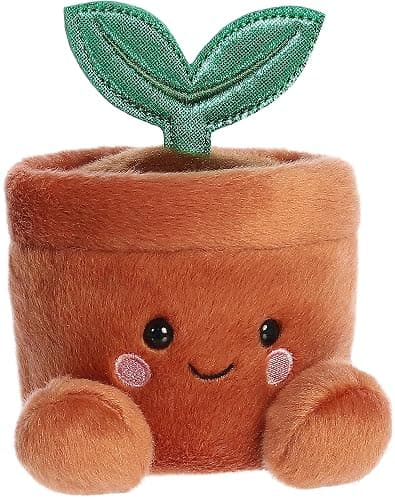 Aurora Palm Pals 5.5" Terra Potted Plant Adorable Plush | Bean-filled understuffed bodies with collectible personalities thumbnail 3