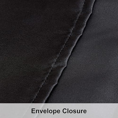 NTBAY 2 Pack Satin Standard Pillowcases for Hair and Skin, Luxurious and Silky Pillow Cases with Envelope Closure, 20x26 Inches, Black thumbnail 4