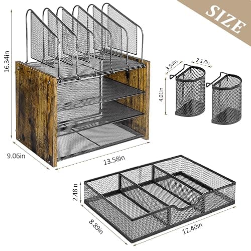 DAOUTIME 4-Tier Desk Organizer thumbnail 3