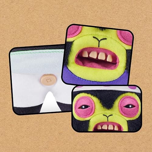 Fuggler Powerpuff Girls 9-Inch Plush Toy (Mojo JoJo) by ZURU – Funny Ugly Monster Stuffed Animal with Human-Like Teeth, Collectible Plush for Kids, Tweens, Teens, Adults & Cartoon Fans thumbnail 6