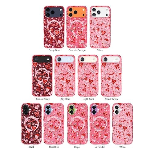VELVET CAVIAR Case for iPhone 17 Pro | Compatible with MagSafe | 10ft Drop Tested | Protective Valentine's Day Cases | Be Mine Glitter thumbnail 2