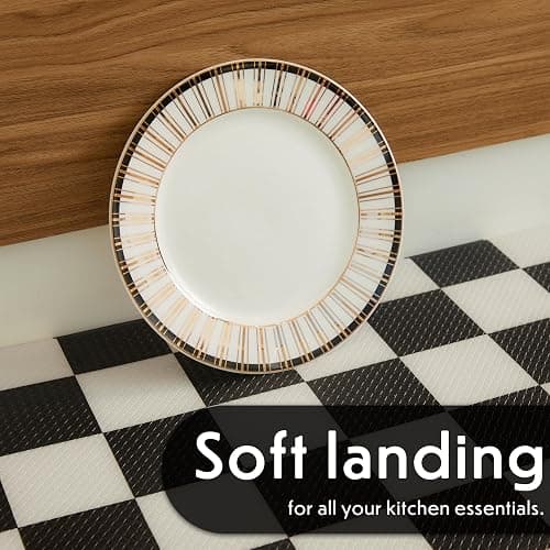 Ohocut Checkered Kitchen Mats for Floor Set of 2, 2 Pcs Black White Cushioned Non Slip Runner Rugs for Kitchen/Sink/Laundry, Comfort Aesthetic Cute Anti-Fatigue Foam Floor Mat 17.3"x29.5"+17.3"x47.2" thumbnail 5