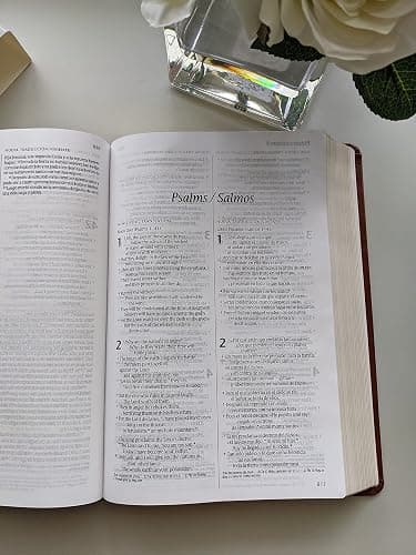 Bilingual Bible / Biblia bilingüe NLT/NTV (LeatherLike, Brown) thumbnail 9