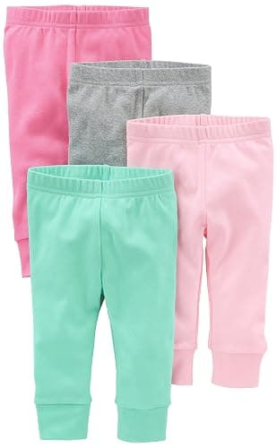 Simple Joys by Carter's Baby Girls' 4-Pack Pant - Image 1