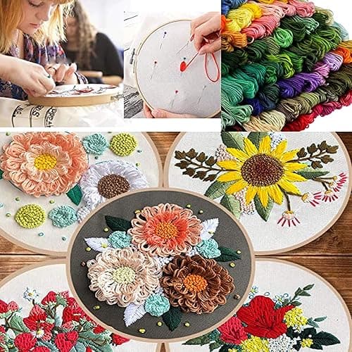 YITOHOP 200pcs+ Embroidery Floss kit, Friendship Bracelet String Kit with Organizer Box-Included 100pcs Friendship Bracelet Floss Thread,Cross Stitch Kits Xmas Gifts thumbnail 5