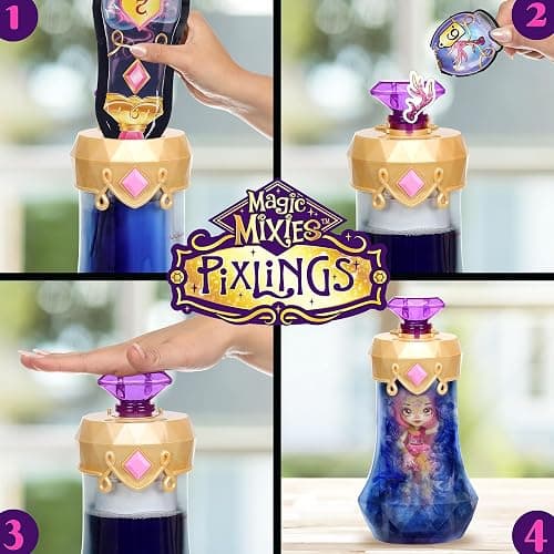 Magic Mixies Pixlings. Deerlee The Deer Pixling. Create and Mix A Magic Potion That Magically Reveals A Beautiful 6.5" Pixling Doll Inside A Potion Bottle! thumbnail 4