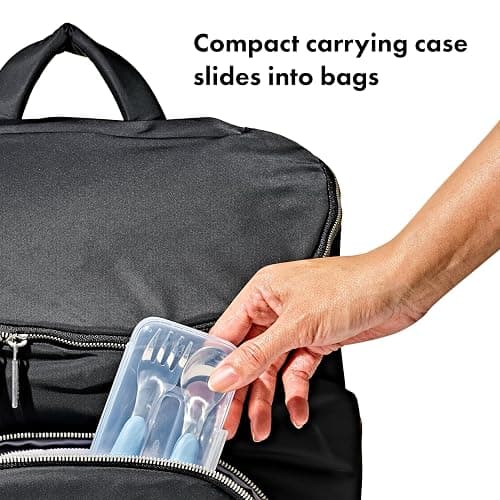 OXO Tot On-The-Go Fork and Spoon Set - Dusk thumbnail 6
