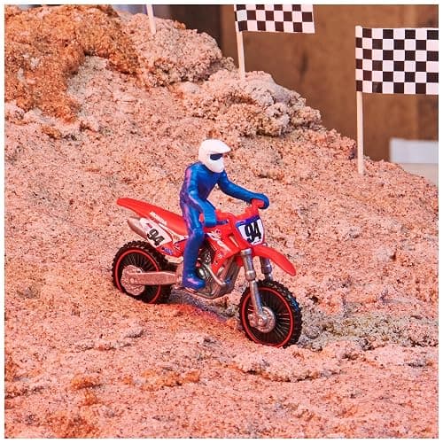 Supercross, Authentic 5-Pack of 1:24 Scale Die-Cast Motorcycles with Rider Figure, Toy Moto Bike for Kids and Collectors Ages 3 and up thumbnail 7