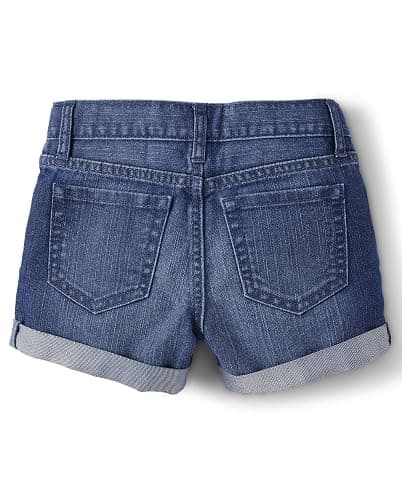 The Children's Place Girls Denim Shortie Shorts thumbnail 2