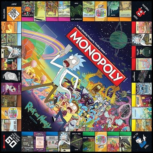 Monopoly Rick and Morty Board Game | Based on the hit Adult Swim series Rick & Morty | Offically Licensed Rick Morty Merchandise | Themed Classic Monopoly Game thumbnail 4