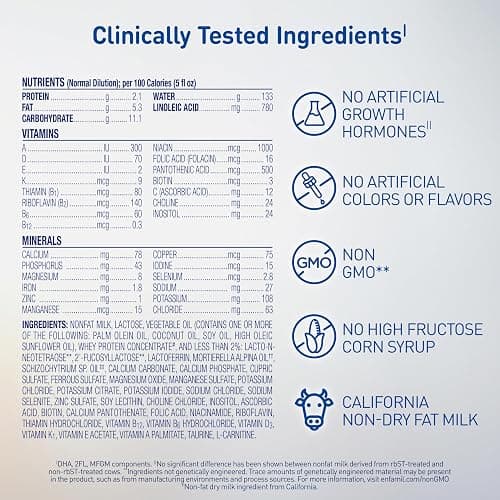 Enfamil Optimum (Enspire), Our Closest Formula to Breast Milk, Immune-Supporting Lactoferrin and Brain-Supporting DHA Baby Formula, Powder 20.5 Oz Tub thumbnail 5