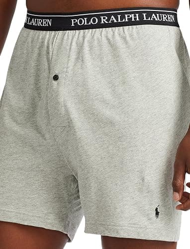 POLO RALPH LAUREN Men's Classic Fit Cotton Knit Boxers, 3 Pack thumbnail 6