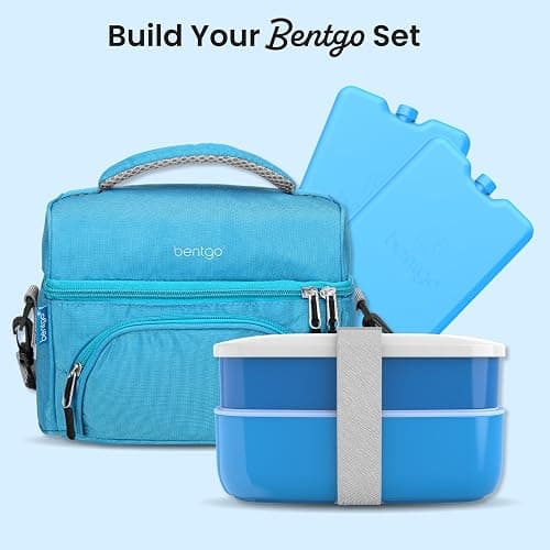 Bentgo Chillers Ice Packs: Slim, Reusable Quick-Freeze Cooling Design Keeps Food Fresh in Lunch Boxes, Bags, & Coolers for Work, College, Camping, & More; Easy to Clean & Chills Fast; 4-Pack (Blue) thumbnail 7