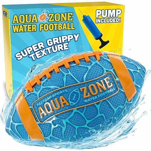Water Football for Pool & Beach - Best Pool Toys for Kids All Ages - Easy Grip & Soft to Catch Footballs - Fun Outdoor Games Sports Toy - Easter Gifts for Boys 5 6 7 8 9 10 11 12 + Year Old Boy & Girl - Image 1