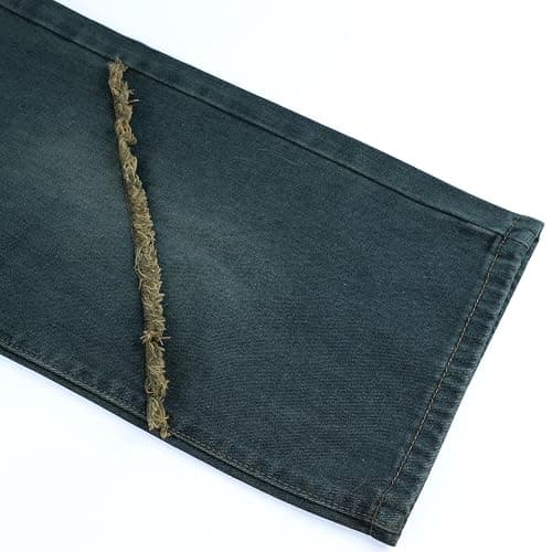 XKBHYD Baggy Jeans Damen Y2K Boyfriend High Waist Wide Leg Jeanshosen mit Quasten und Sternen Streetwear Denim Hose thumbnail 6
