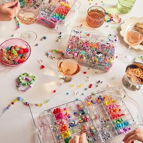 BaubleBar Ultimate DIY Bracelet Kit | 1000+ Pcs | Great for a Gift or Party | Bracelet Jewelry Making Kit with Beads thumbnail 8